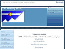 Tablet Screenshot of cbamarching.com